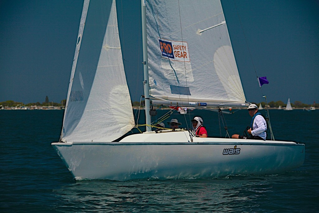 Paralympian Colin Harrison and his crew have been very competitive in Division 2 in the Sonar, a yacht specifically designed for sailors with disabilities. - Cockburn Sound Regatta © Bernie Kaaks